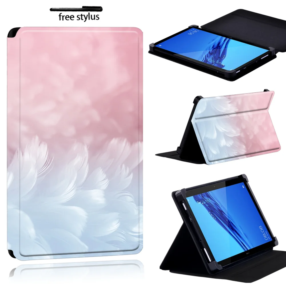 Чехол-книжка для планшета Huawei MediaPad (T1/T3) 8 0/MediaPad 7 (T1/T5)10/T3 10 9 6/T2 PRO-чехол с перьями |