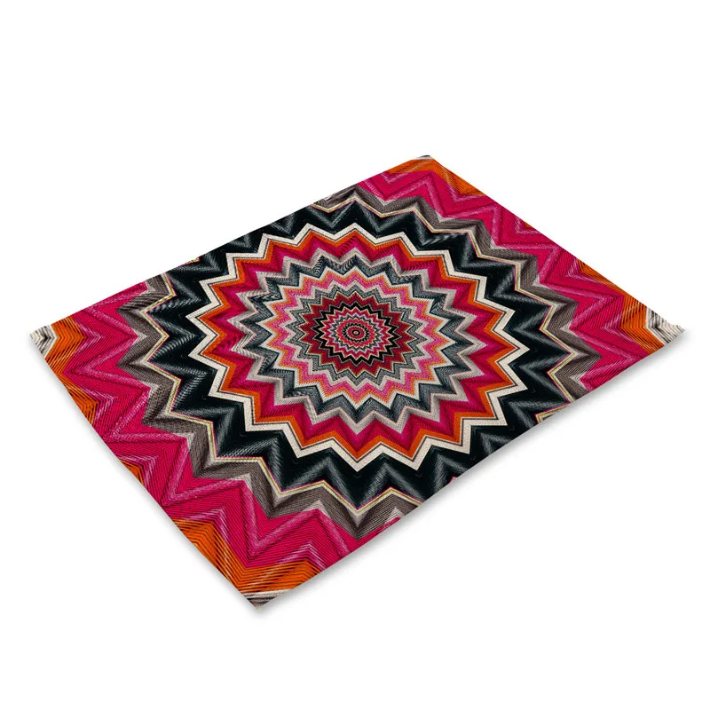 Vertigo Pattern Table Mat Geometric Kitchen Decoration Placemat Napkin For Wedding Dining Accessories Mats | Дом и сад