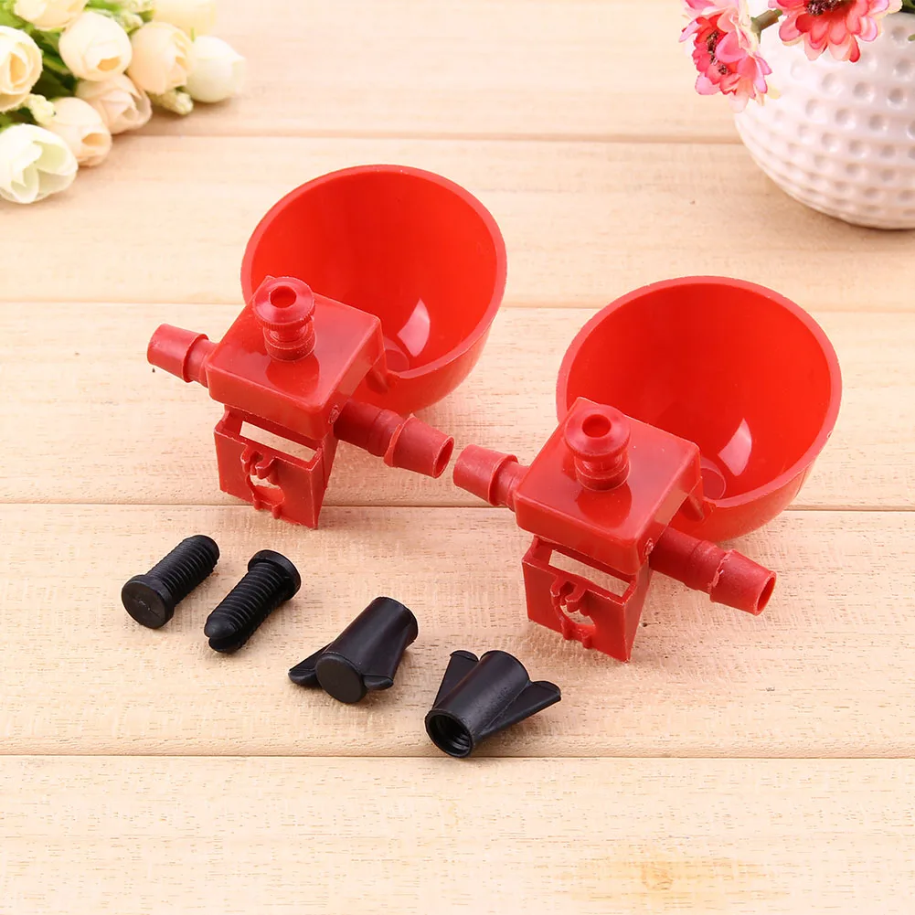 10pcs Set Automatic Bird Poultry Bowl Feed Plastic Water Cups Chicken Fowl Drinker Farm Supplies | Дом и сад