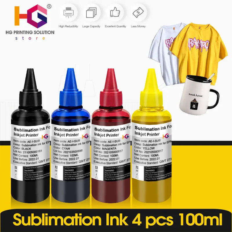 

1-5 Pcs Refill Sublimation Ink For Epson L805 L1800 P50 1390 1400 1410 Heat Transfer Press For All Epson Inkjet Printer
