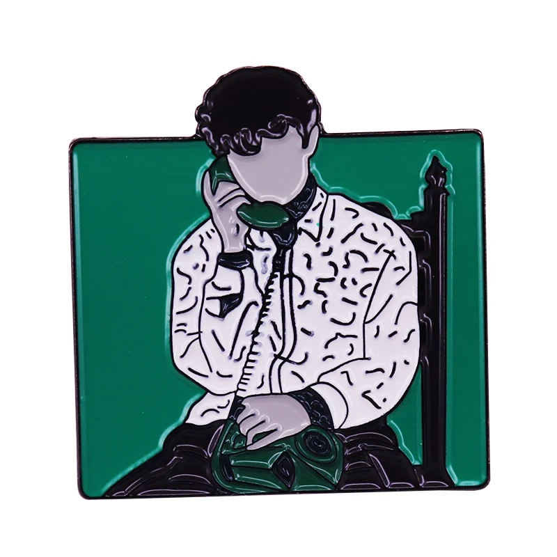 Andre Aciman Call Me by Your Name CMBYN Elio Oliver Call Badge Pin Brooch Rare Art Collection