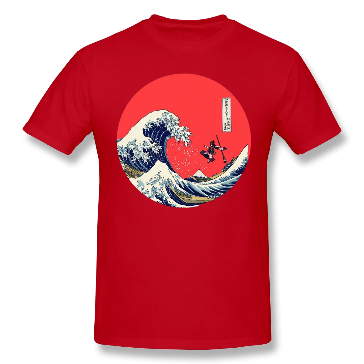 Kanagawa Hokusai черная футболка fate Grand Order homme Футболки с коротким рукавом | Мужская