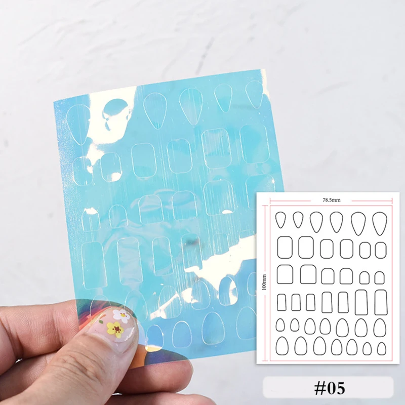 1 лист новинка наклейки для дизайна ногтей в виде сердца Авроры | Красота и