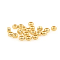 10pcs round cylinder brass gold spacer bads earrings stud charms for diy jewelry making