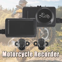 motorcycle recorder dvr dash cam video camera 32gb hd 1080p720p front rear dual lens night vision waterproof driving recorder