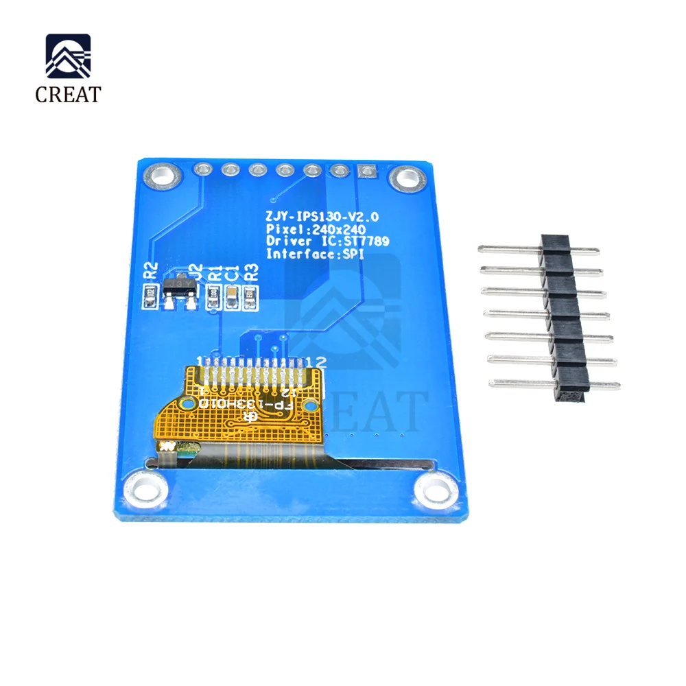 1 3 дюймовый IPS ЖК-экран модуль HD TFT ST7789 привод 240*240 SPI интерфейс связи полноцветный