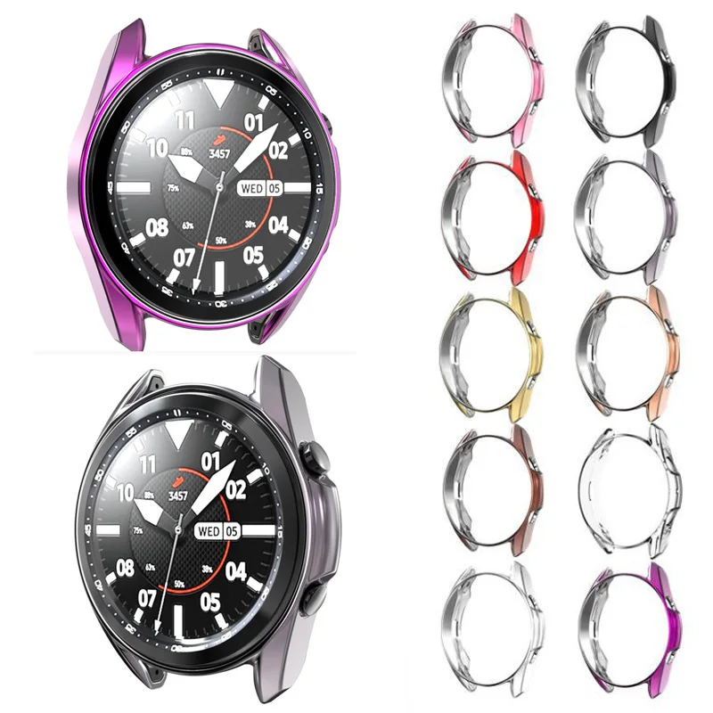 

Мягкий защитный чехол из ТПУ на весь экран из стекла, рамка для Samsung Watch 3 Galaxy Watch 3 41 мм/45 мм, защитный бампер