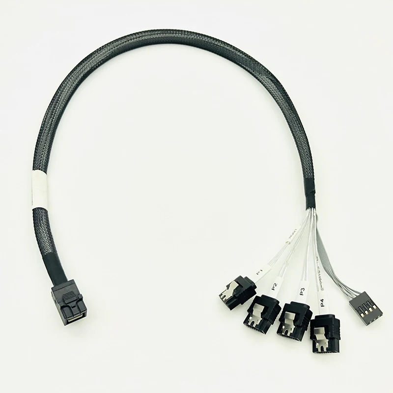 Внутренний кабель HD Mini SAS материнская плата с обратным шнуром 4x SATA на разъемом для