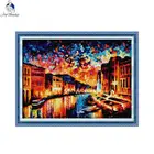 Венецианская Ночная декорация, Набор для вышивки крестиком, сделай сам, художественный узор 11CT 14CT, холст, ткань с принтом, набор для рукоделия, вышивка, домашний декор, подарки