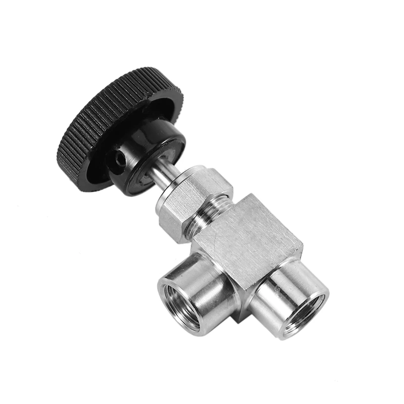 Акция! Игольчатый клапан регулируемый игольчатый 1/4 дюйма прямоугольная