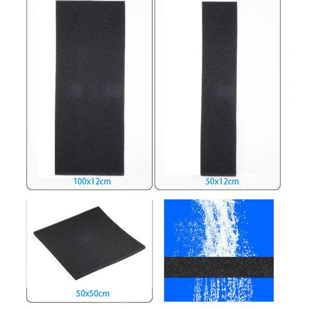 

New 1Pc Fish Tank Water Purified Filter Black Biochemical Foam Aquarium Pond Sponge Filtration Pad Material Accessory