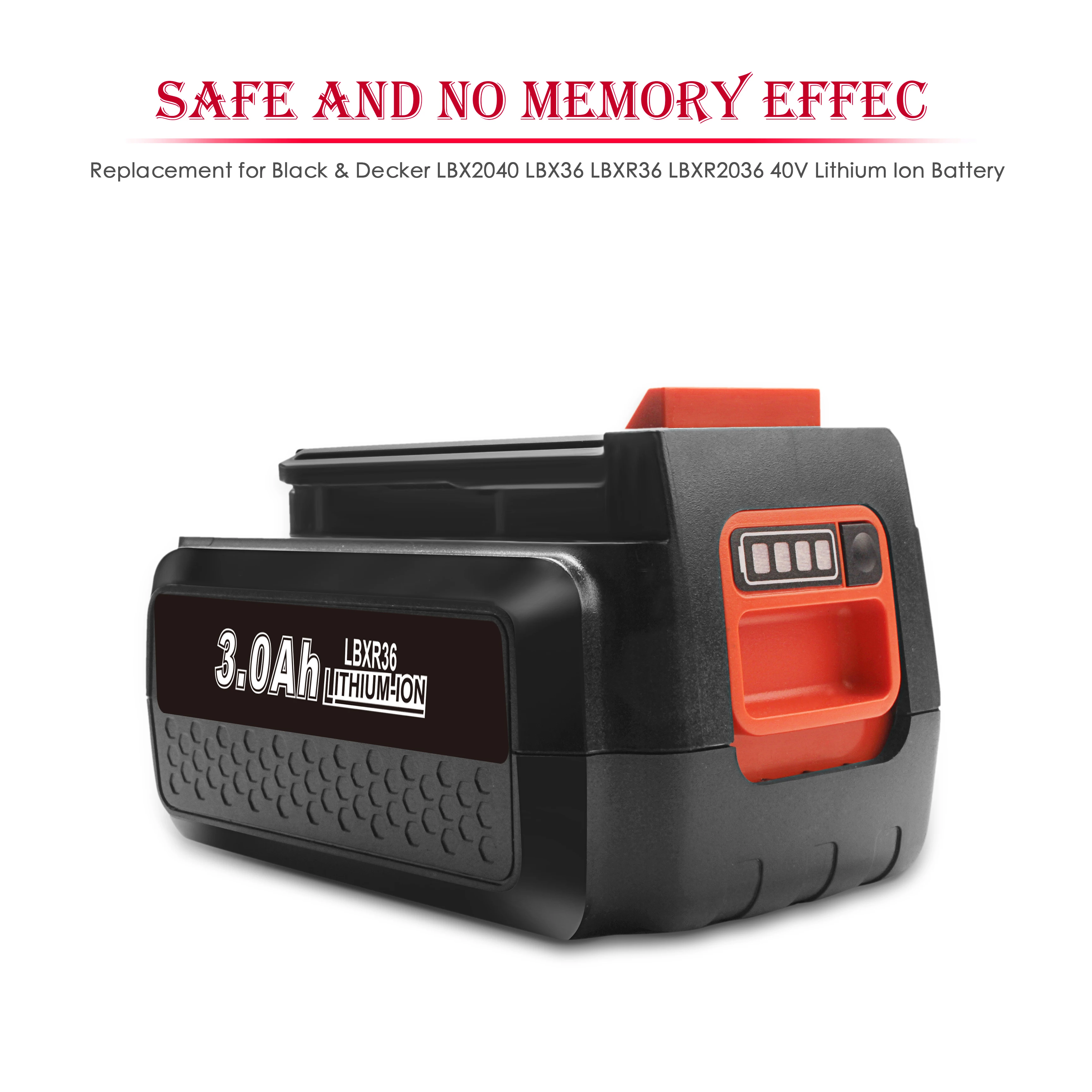 36V/40V Макс литий Батарея LBX2040 LBXR36 для BLACK&ampDECKER LHT2240CFF LCS1240B LST136B LCC140 LCC340C LSWV36 LCS40 LCS36 |