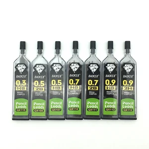 Трубчатые грифели для механического карандаша 2B HB, 0,3 мм, 0,5 мм, 0,7 мм, 0,9 мм, 2H, 30 шт.