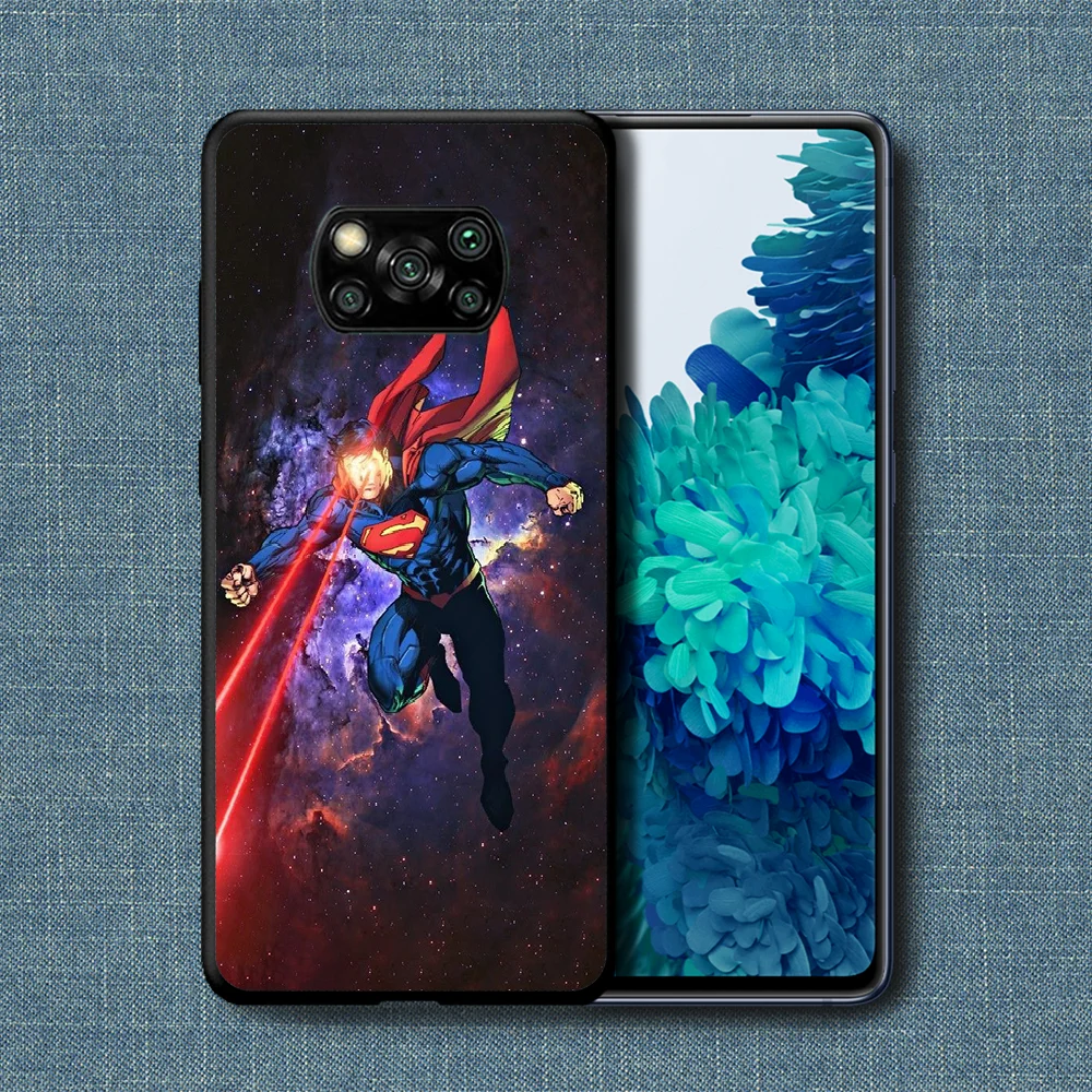 

Super Hero Supermans Phone Case For Xiaomi Mi Note 10 A3 9 MAX 3 A2 8 9 Lite Pro Ultra black Cell Painting Hoesjes Trend Bumper