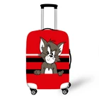 Эластичный Защитный чехол для багажа, чехол для костюма, защитный чехол, чехлы на колесиках, аксессуары для путешествий с рисунком кошки T10001