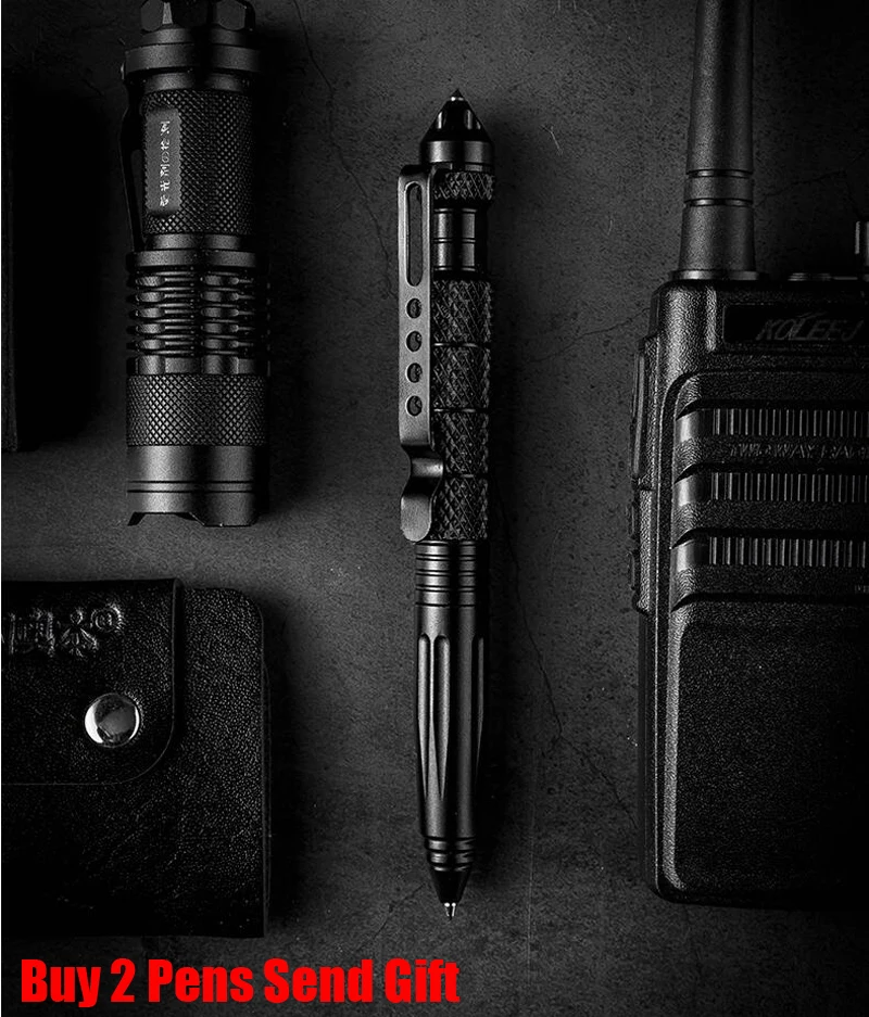 

New Fashion Design Full Metal Ballpoint Pen Windows Break Self Defense Sharp Ballpoint Pen Buy 2 Pens Send Gift
