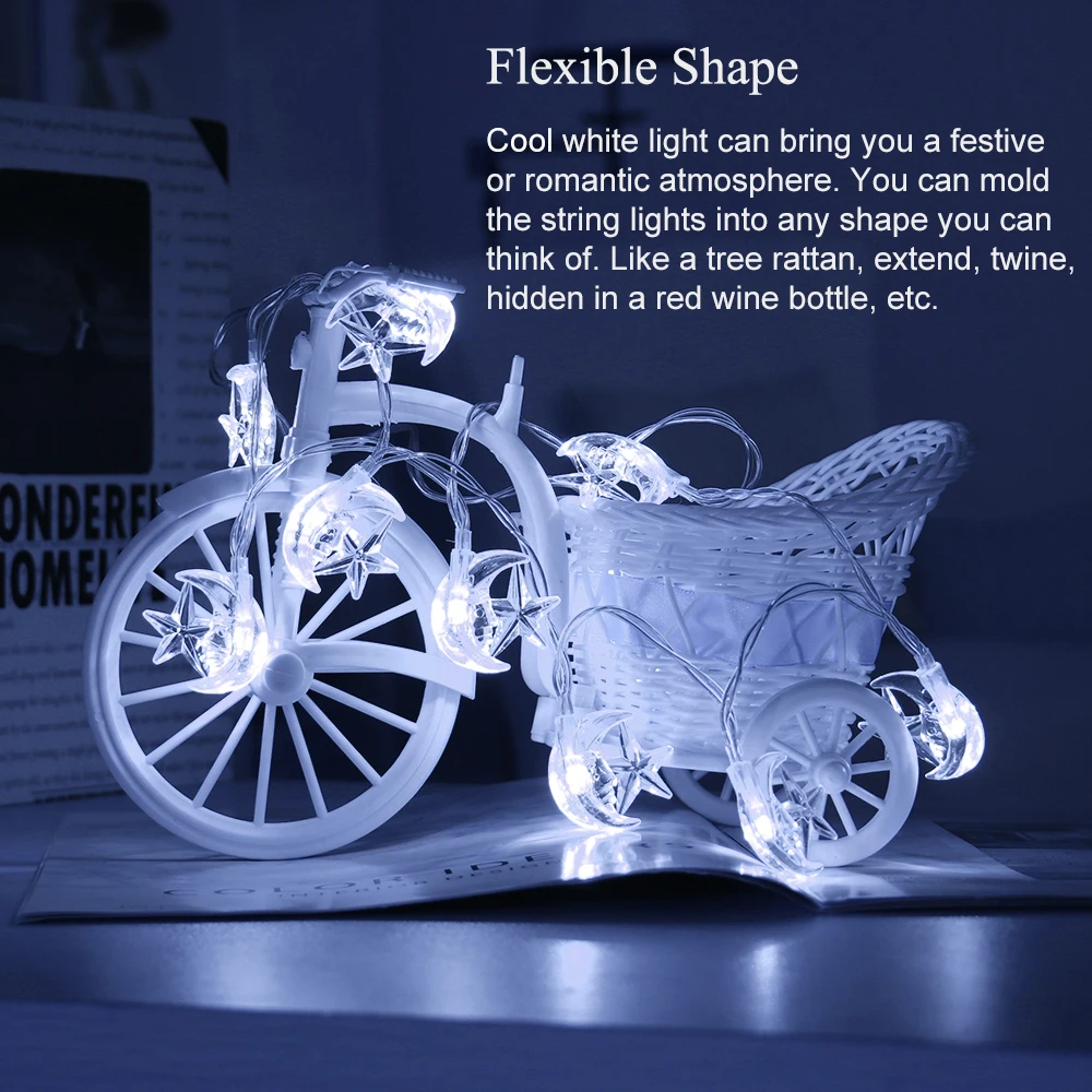 Гирлянда светодиодная Водонепроницаемая со звездами 1 м|Светодиодная лента| |