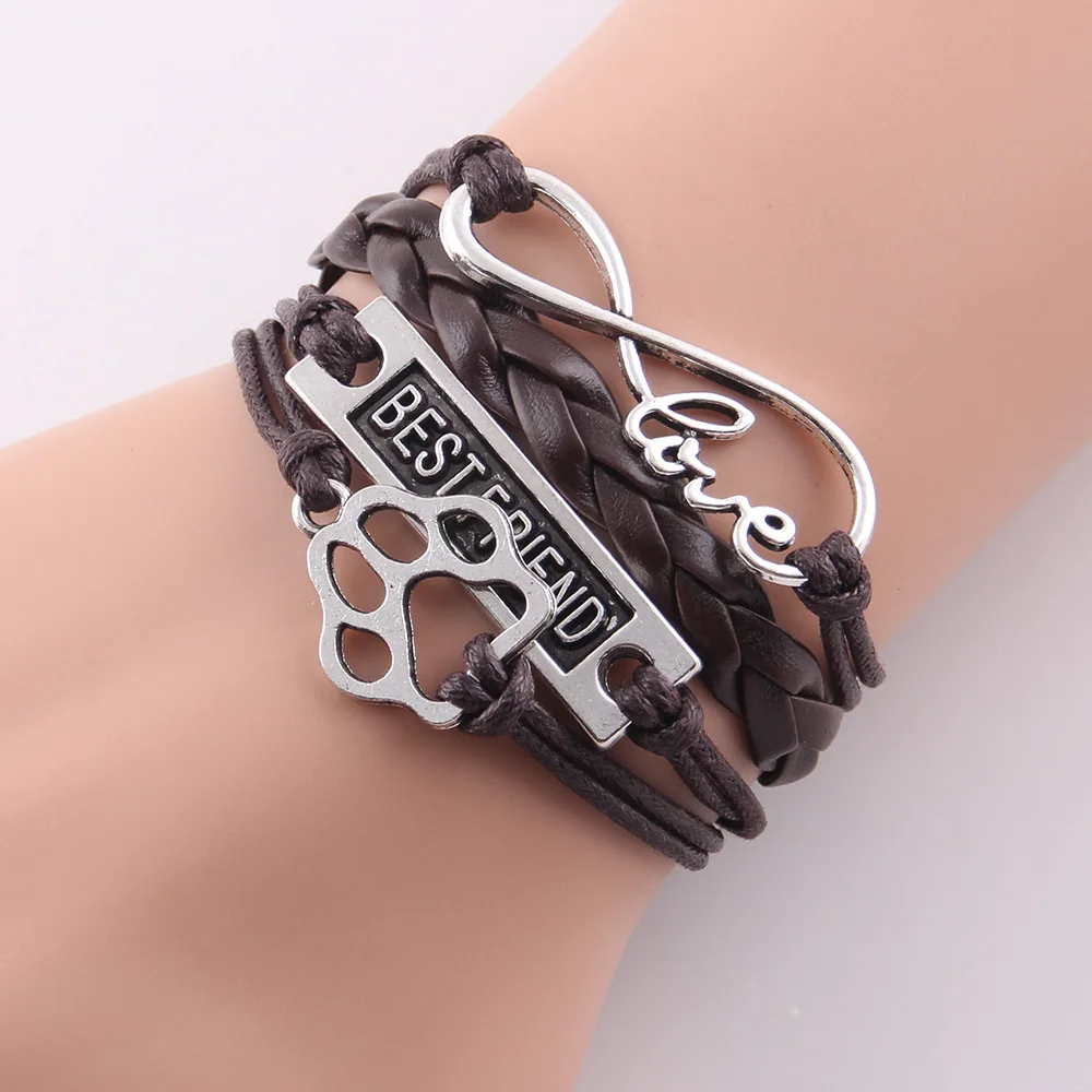 Браслет с надписью love бесконечность|dog bracelet|men braceletbangles for women |