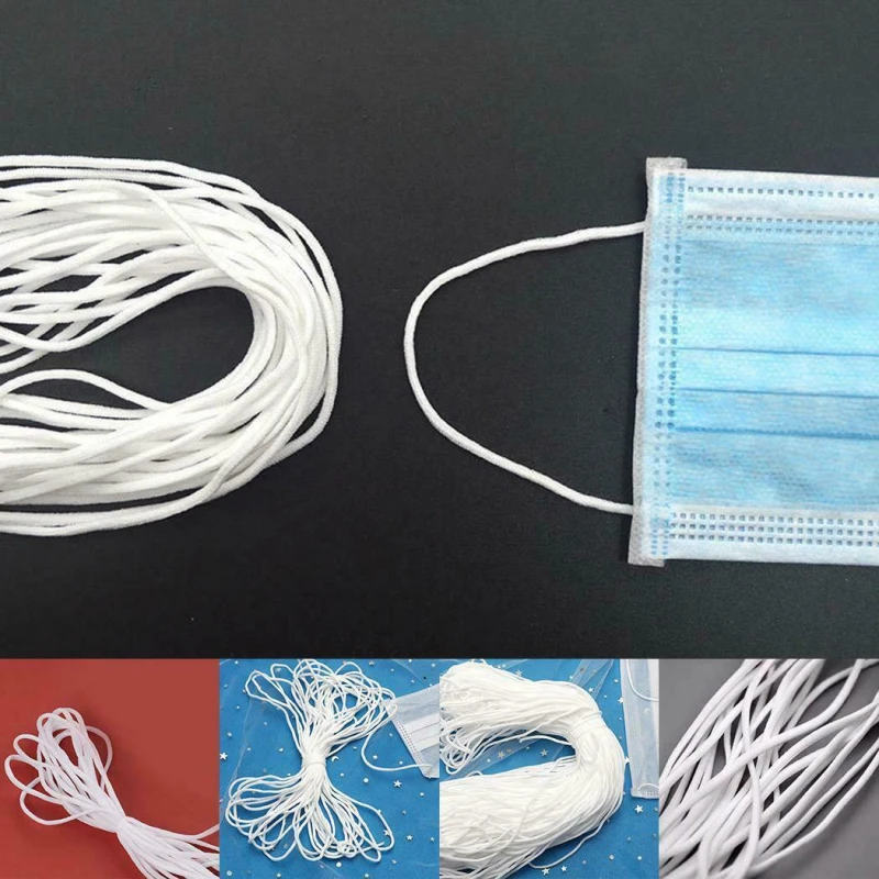 Круглый эластичный шнур 20 м 3 мм белая нить волоконная промежность инструмент