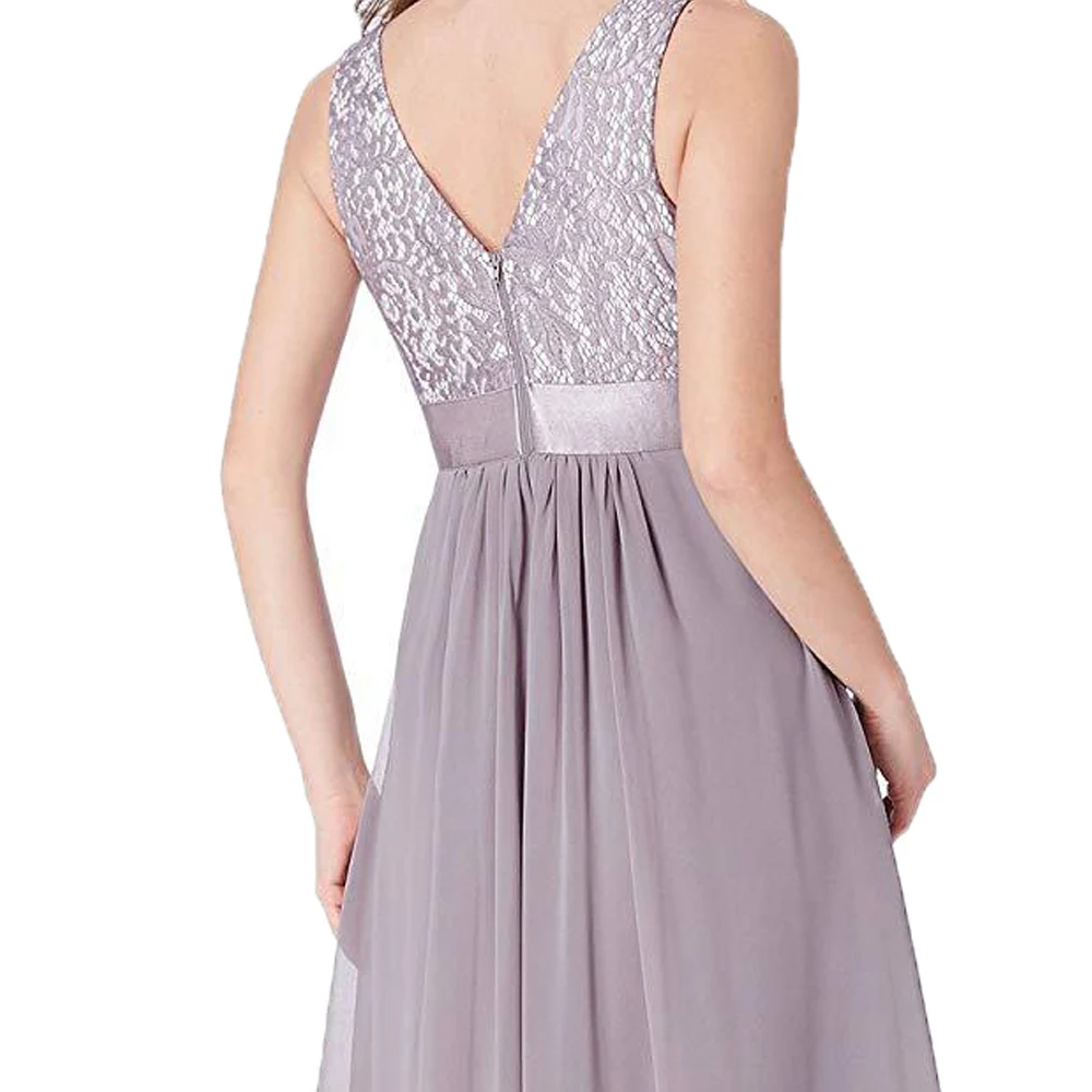 

Lace Sexy Long Evening Dress Fashion Chiffon Women Prom Dress Backless Prom Gown Formal Dresses For Evening And Wedding Party