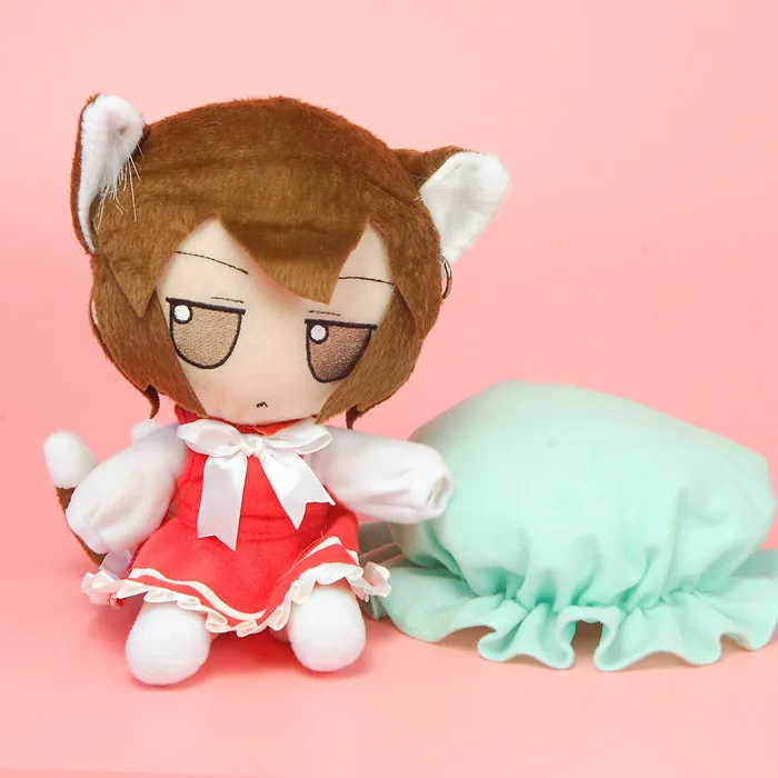 Японское аниме TouHou Project Chen Косплей милая кукла плюшевая подушка Сидящая игрушка
