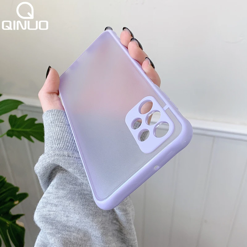 

Transparent Matte Clear Case For Samsung Galaxy A52 5G A72 A32 4G A12 A 52 12 A51 A50 S21 Ultra S20 Plus Camera Protection Cover