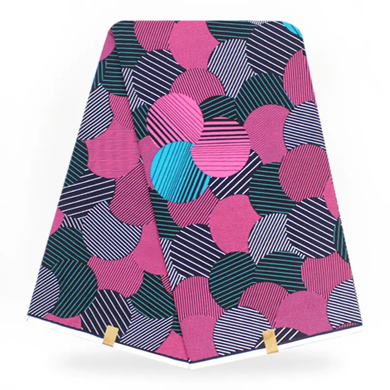 

African Batik Printed Cotton Hard Cloth Veritable Nigerian Real Wax Fabric