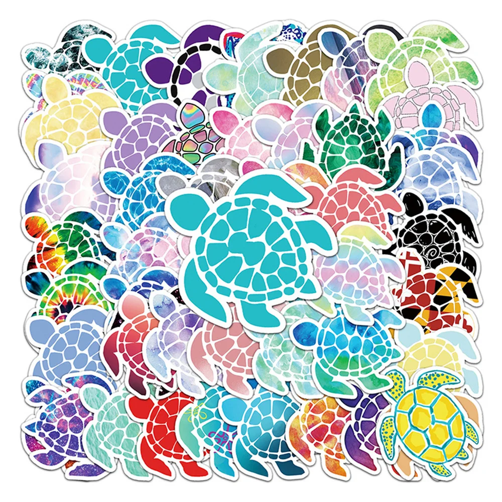 

10/30/50PCS Color Turtle Graffiti Stickers Cute Marine Life Stickers Children Decoration Skateboard Luggage Stickers Wholesale