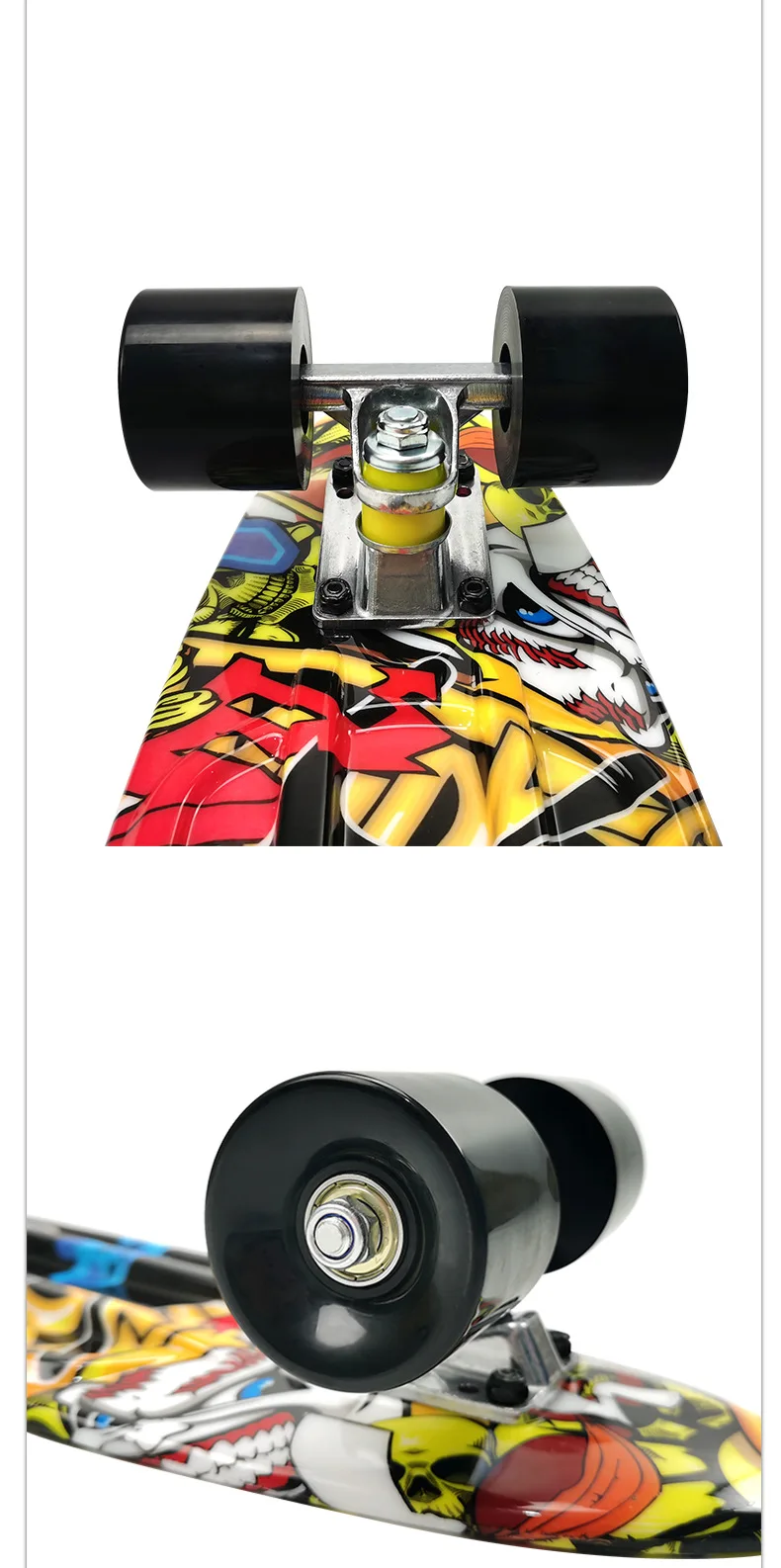 

Plastic Kids Skateboard 4 Wheel Longboard Scooter Freestyle Skateboard Freestyle Accessories Rullebrett Entertainment BY50HB