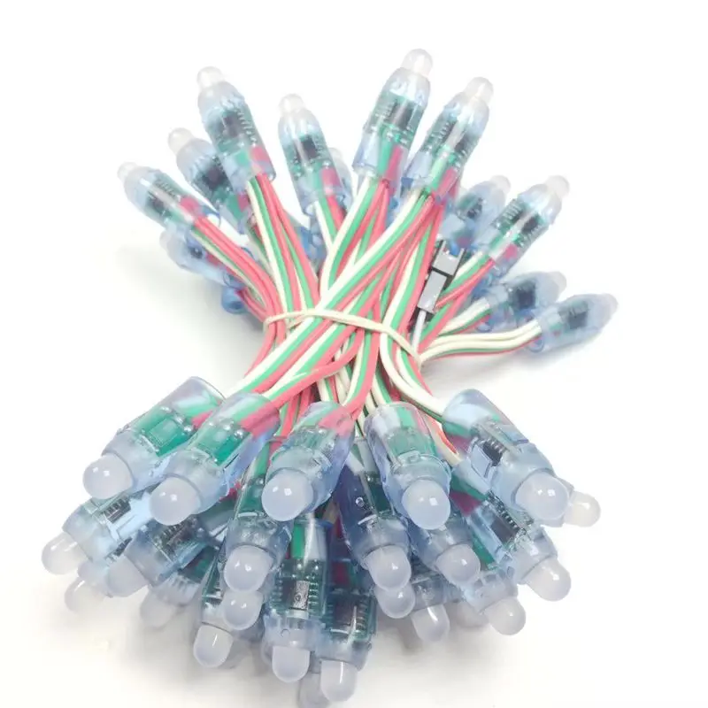 1000 шт. 12 мм WS2811 2811 IC полноцветный пиксельный светодиодный модуль света DC 5 В вход