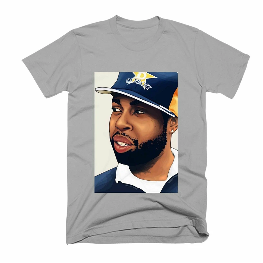 Новинка Dilla Detroit Мужская Женская футболка США размер Em1 плюс одежда