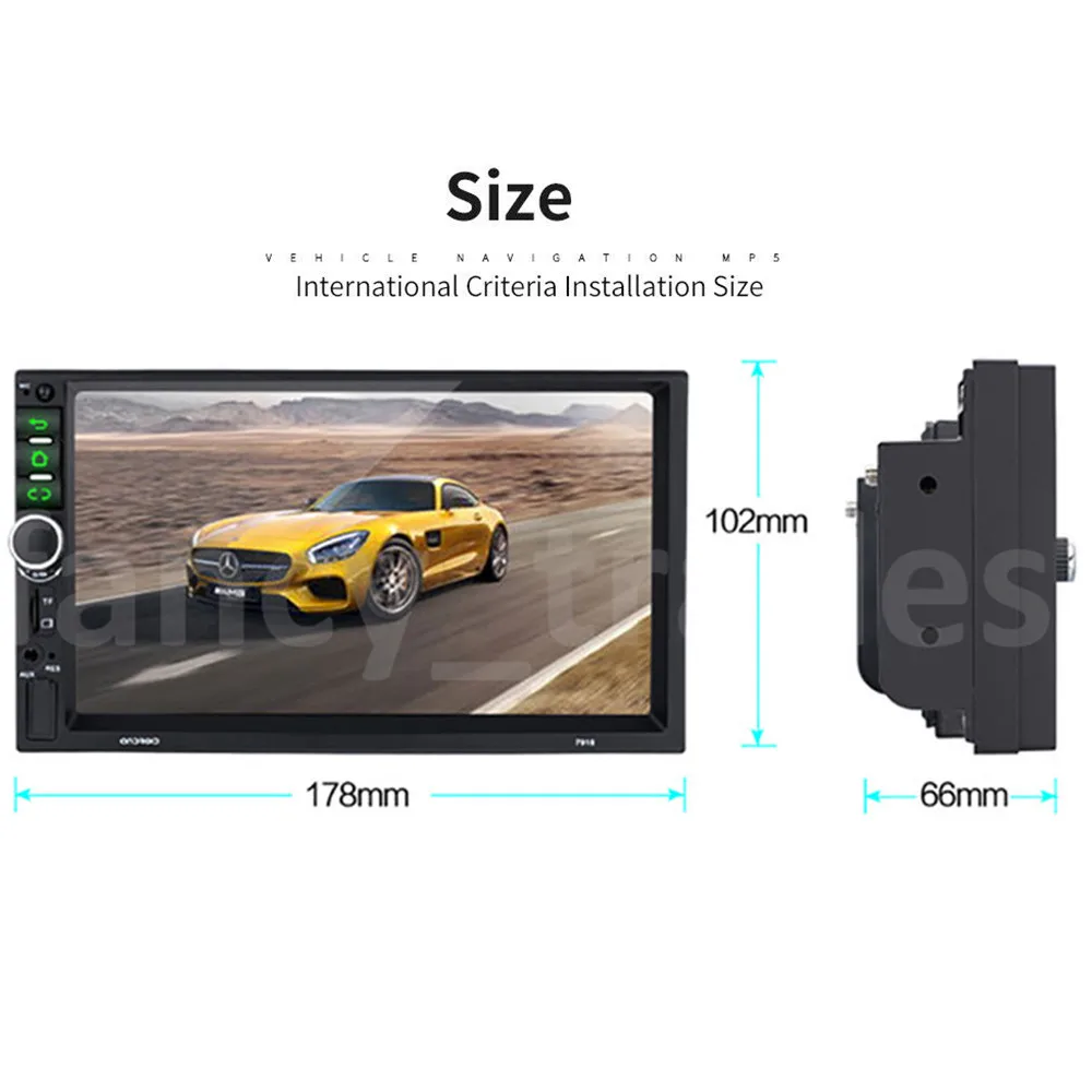 Универсальный 2din Android 9 1 автомобильный Радио мультимедийный плеер GPS навигация 7