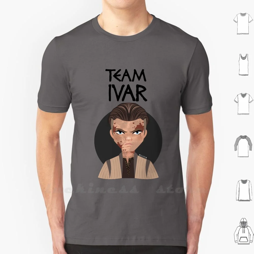 Футболка Vikings-Ragnar's Sons-Team Ivar большого размера Vikings Ragnar Ragnars Sons Lothbrok History Channel TV