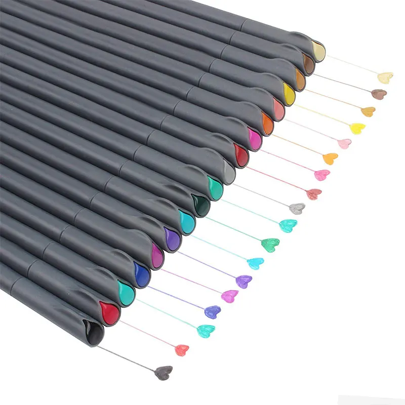 Fineliner цветная фетровая ручка для рисования маркер 0 4 мм принадлежности