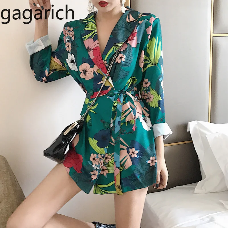 Gagarich Мода весна 2020 новые женские блейзеры корейский стиль костюм с принтом