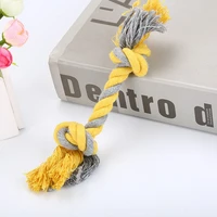 1pc pet bite resistant teeth cotton rope toy cleaning teeth puppy dog rope knot ball toy resistant cotton durable rope toy