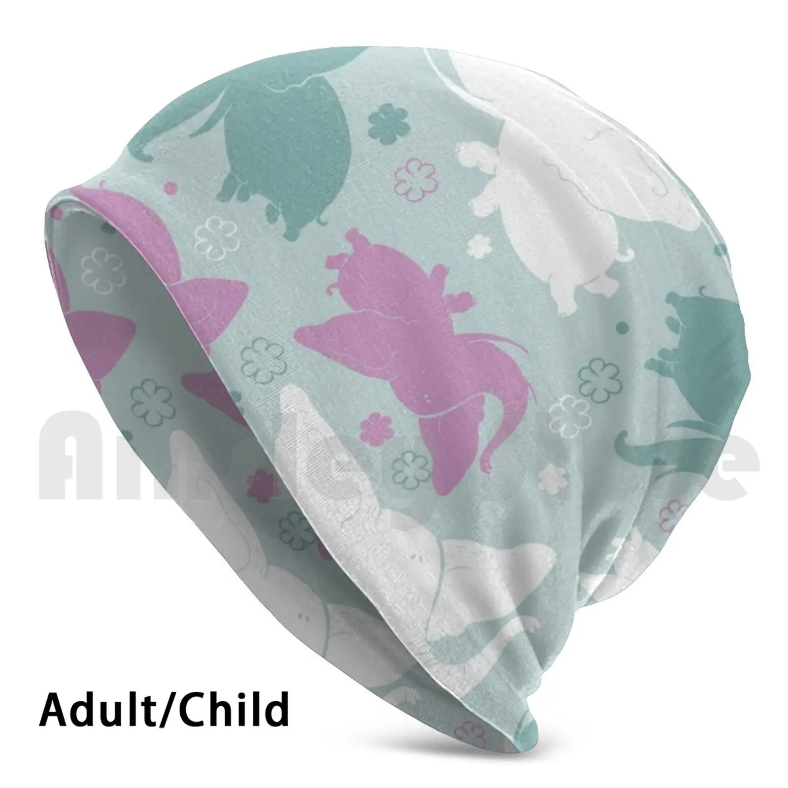 

Purple And Teal Elephant Pattern Hat Hat Elephant Pattern Elephant Ellie Elephant Lover