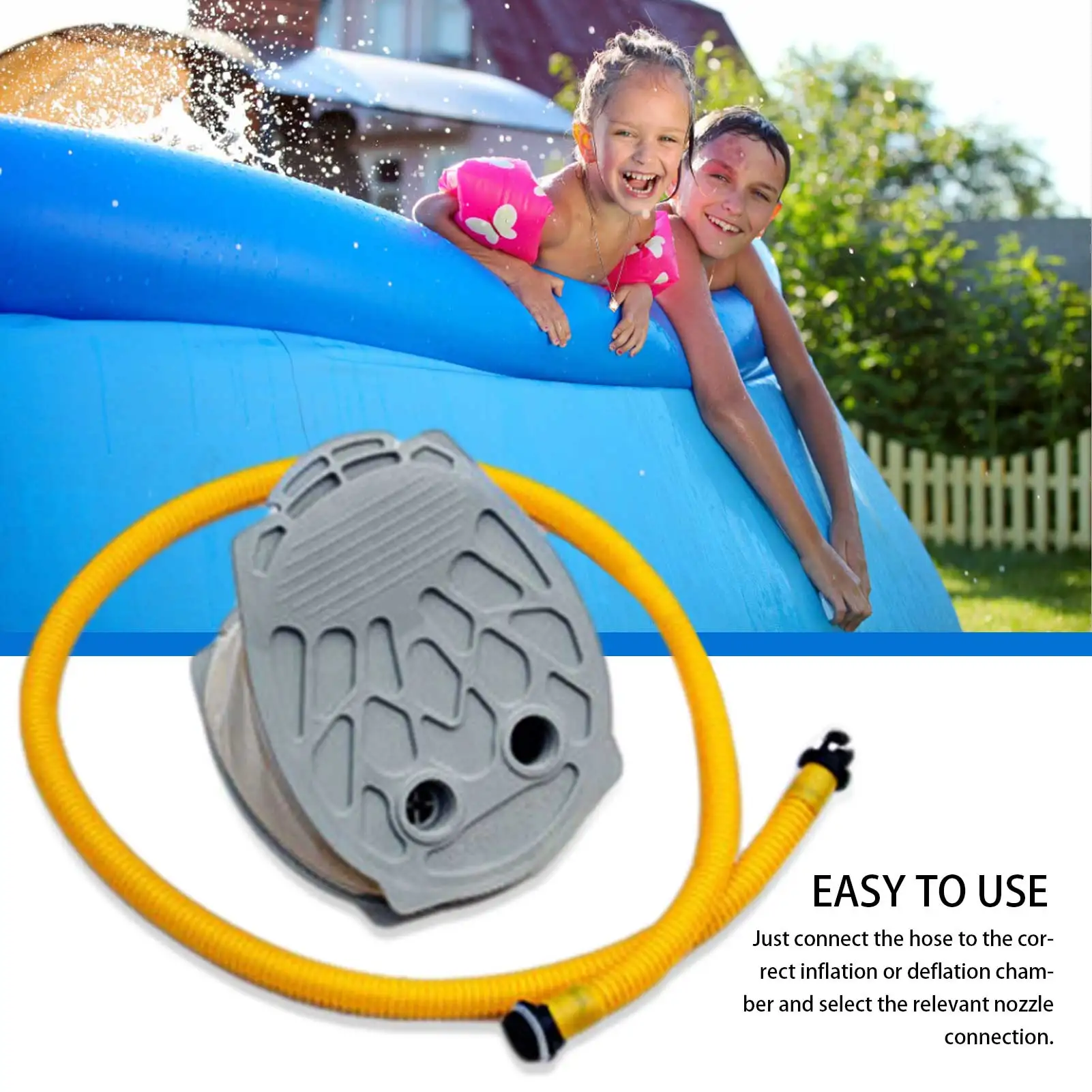 

Boat Air Pump Portable Durable Kayak Accessories Rubber Dinghy Boat Foot Inflatable Pump Kayak Air Pump