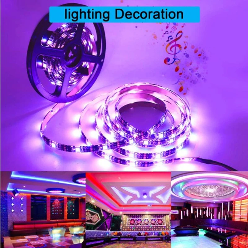

5M 10M 15M RGB LED Strip Light 12V Tape For PC Flashing Lights Leds Room TV Backlight Decoration Mural Chambre Flexible Neon