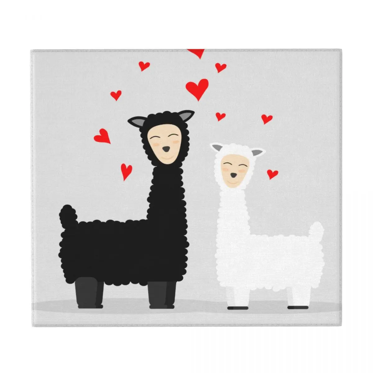 Dish Drying Mat for Kitchen Love Alpaca Drainer Absorbent Pad Tea Towel Placemat | Mats &amp Pads