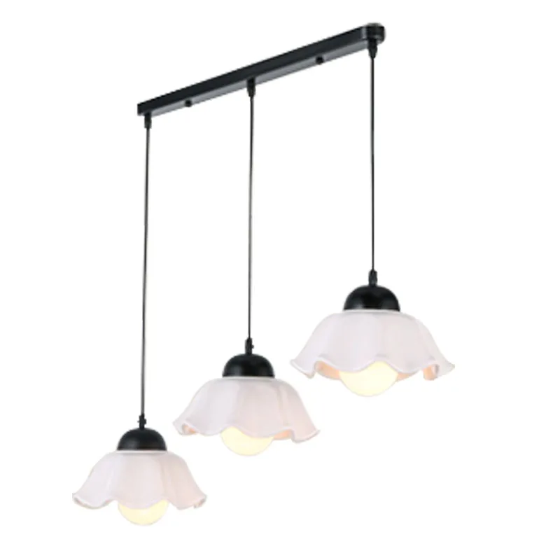 

kitchen decor pendant lights korean style living room decoration dining room iron ceramic led lights for restaurant bar hanglamp