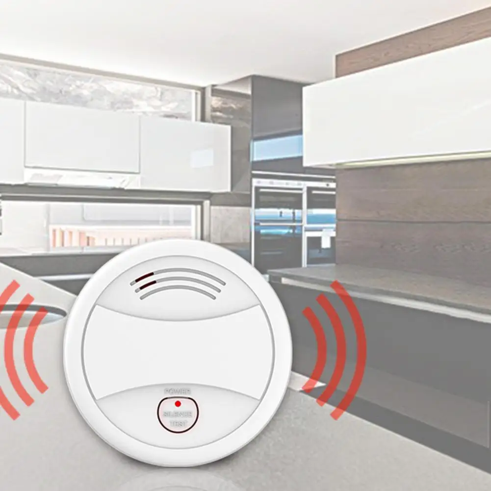 Датчик дыма Tuya Smart Life с Wi-Fi Беспроводной детектор для умного дома | Инструменты