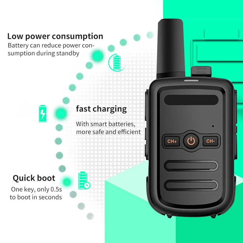 

Portable Mini Walkie Talkie For Home Radio Two-Way Radio Interphone Transceiver Walkie Talkie Radio Station Transceiver Outdoor