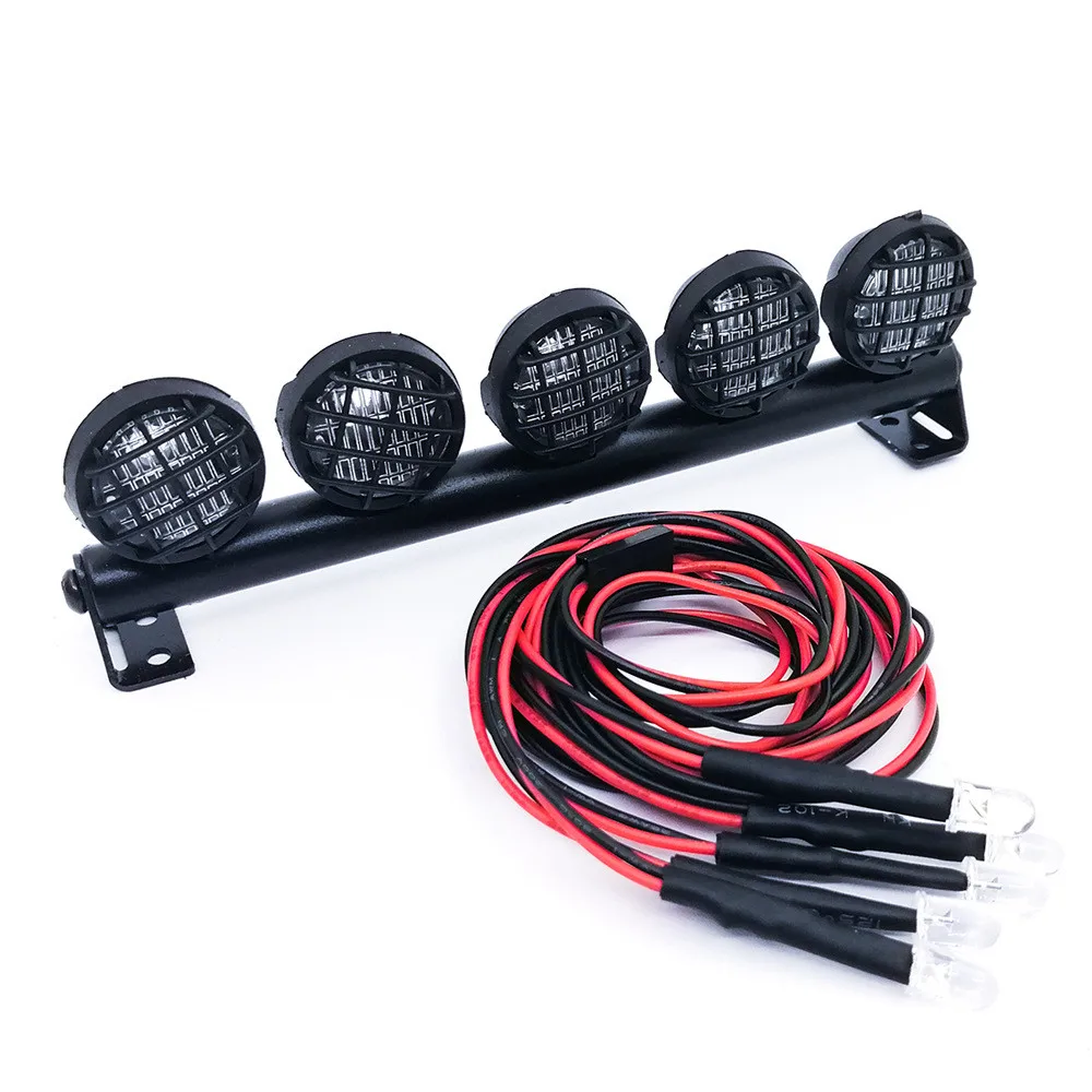 Metal Roof DIY LED Light Spotlight For 1/10 RC Car TRX4 SCX 10 Decor для автомобиля блок питания tools 2021 Hot Sale
