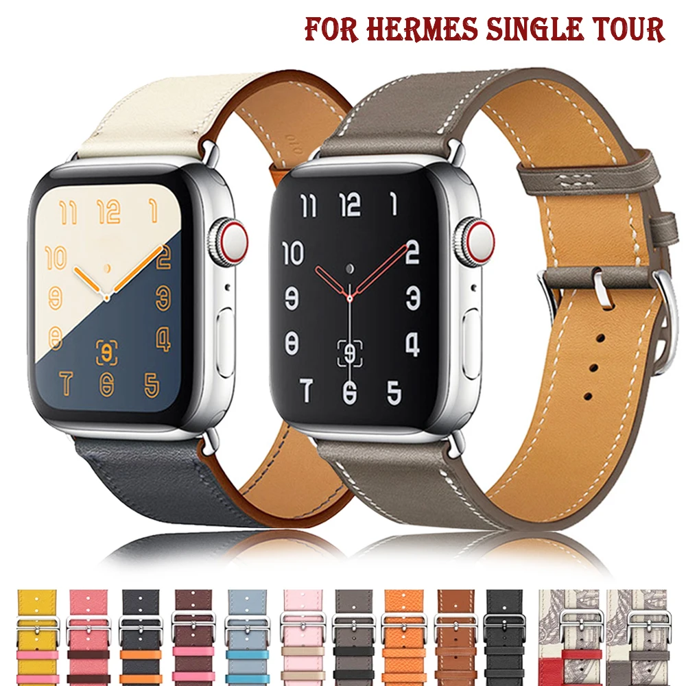 Ремешок кожаный для apple watch band 40 мм 44 iwatch 38 42 мм|Ремешки часов| |