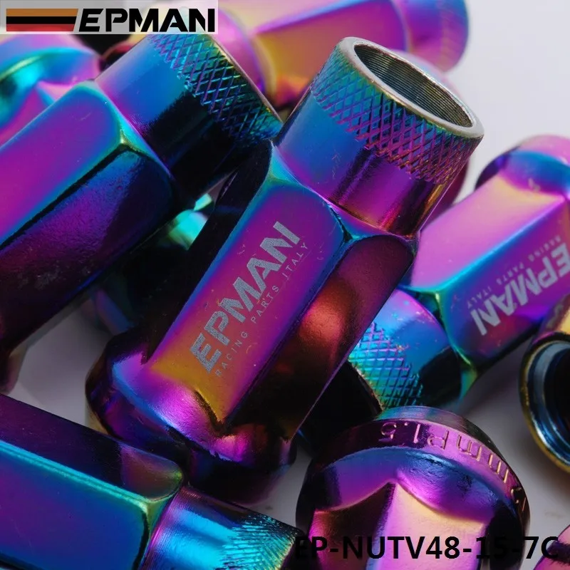 Гоночные перчатки Красного 48 мм Сталь открытые Exhtended колеса ЖЕЛУДЬ Rim гайки