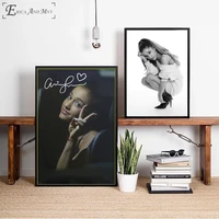 grande ariana portrait photos canvas printed painting wall pictures home decor posters and prints art for living room decoration
