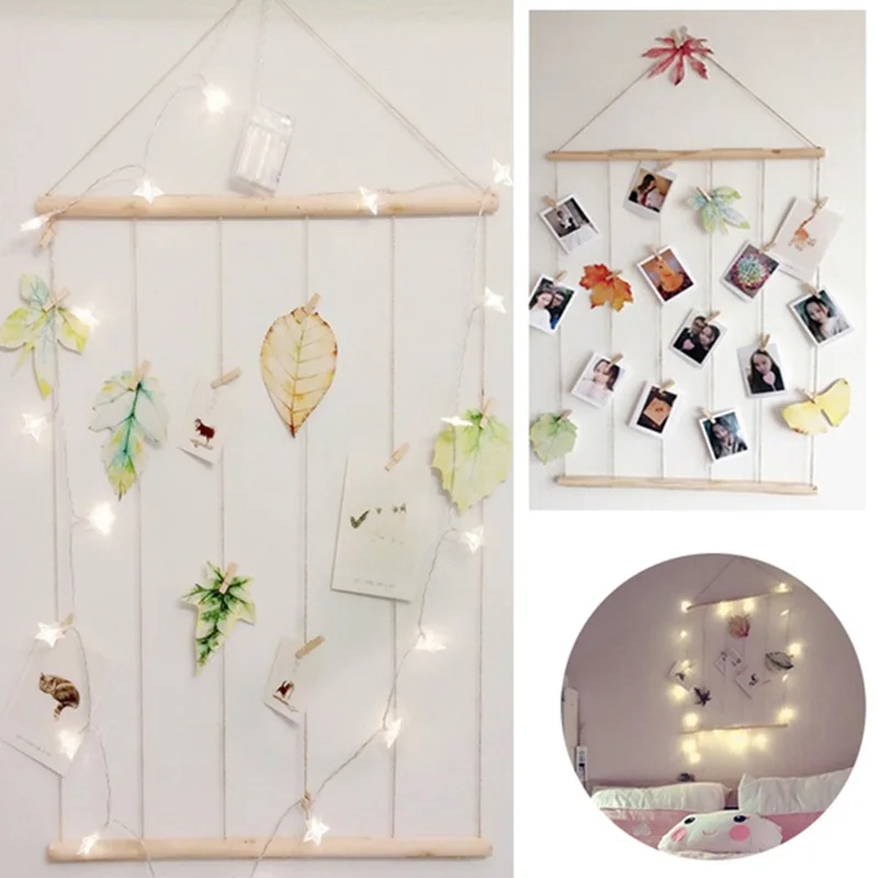 Хлопковая веревка с кисточками настенная подвесная рамка для картин деревянная