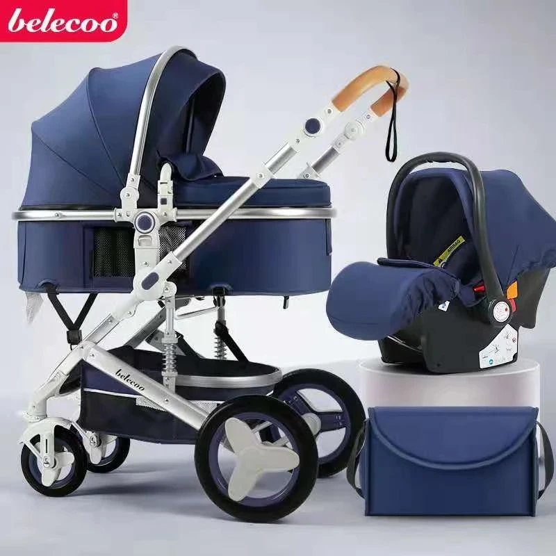 

Baby stroller 4 in 1 pram with bags Golden baby brand portable child Baby carrier stroller dual-use
