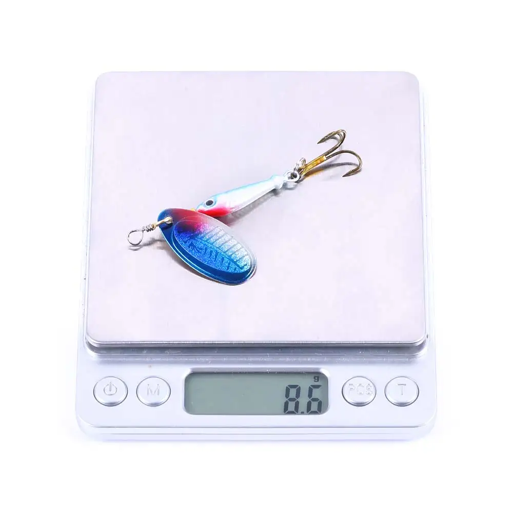 Рыболовные приманки в виде ложек для форели 9 г 5 см ДЛЯ ДЖИГА из металла с тройным